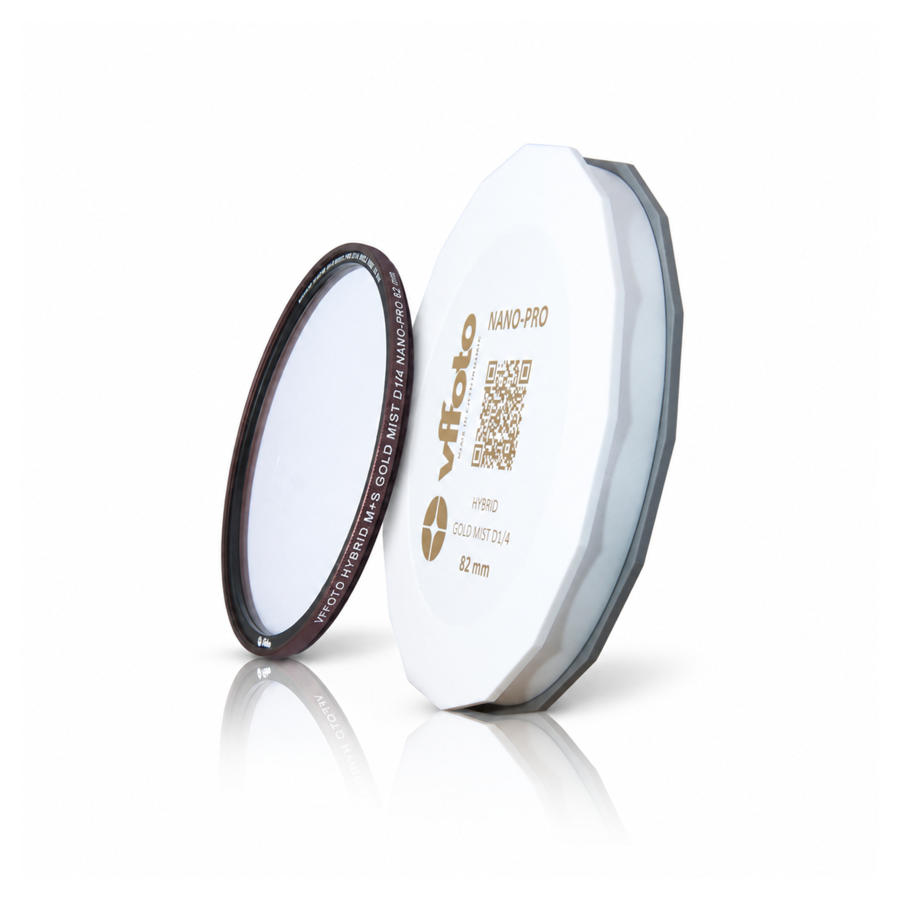 82 mm Gold Mist D 1/4 filter with calibration box
