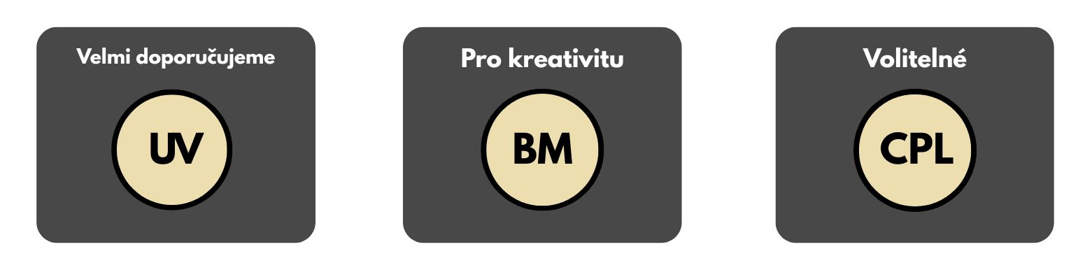 vhodnost filtrů pro sport